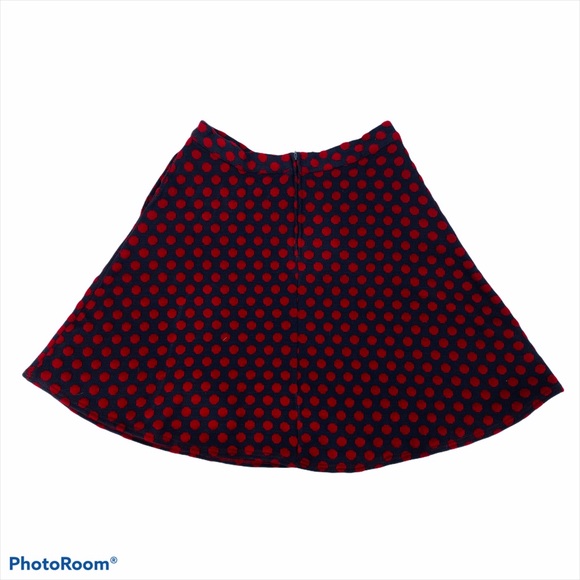 MODCLOTH Polka Dot A-Line Mini Skirt Size L - Picture 6 of 12